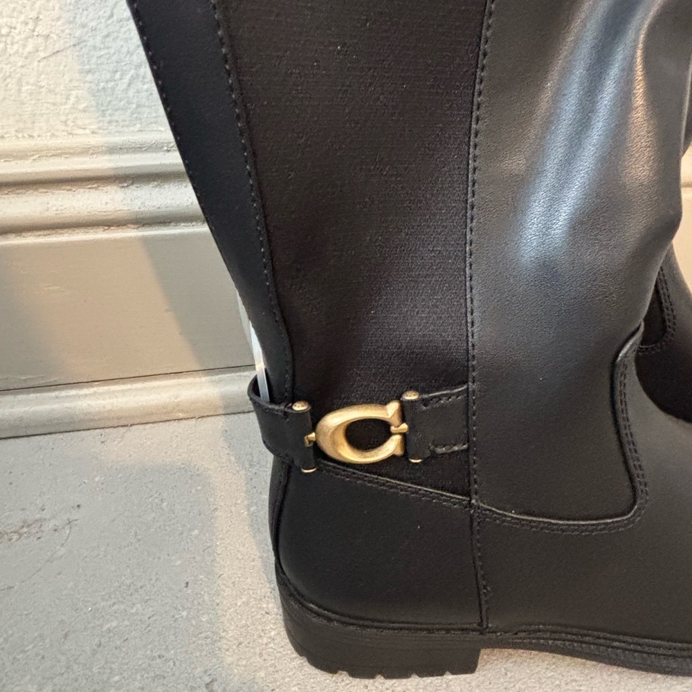 Women's Faith Knee High Lug Sole Riding Boots - Picture 5 of 8